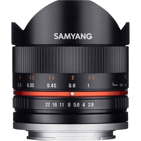 Samyang 8mm Fisheye f/2.8 Fuji X Black