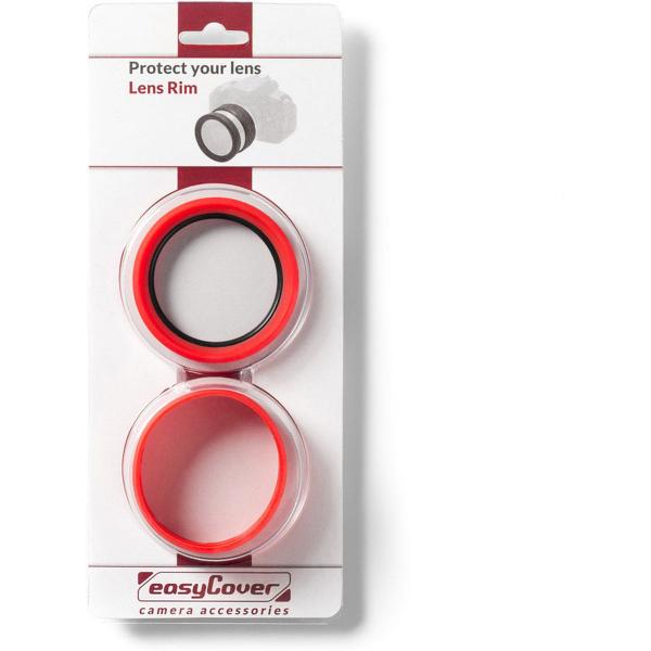 Lens Rim For 77mm Red